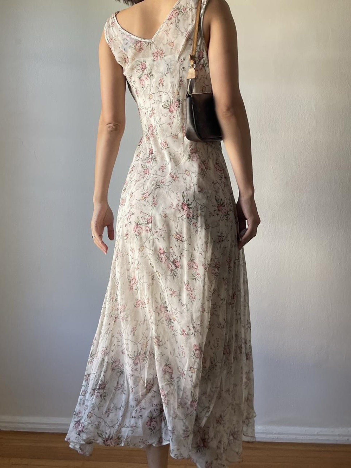Rapcopter Women'S Floral Print Lace Midi Dress - Sleeveless A-Line Swing Dress with Ruffled Hem, Lightweight Polyester for Spring\u002FSummer Vacations, Casual Outings & Beach Days, Beach Dresses, Vacation Attire, Flowy Fabric