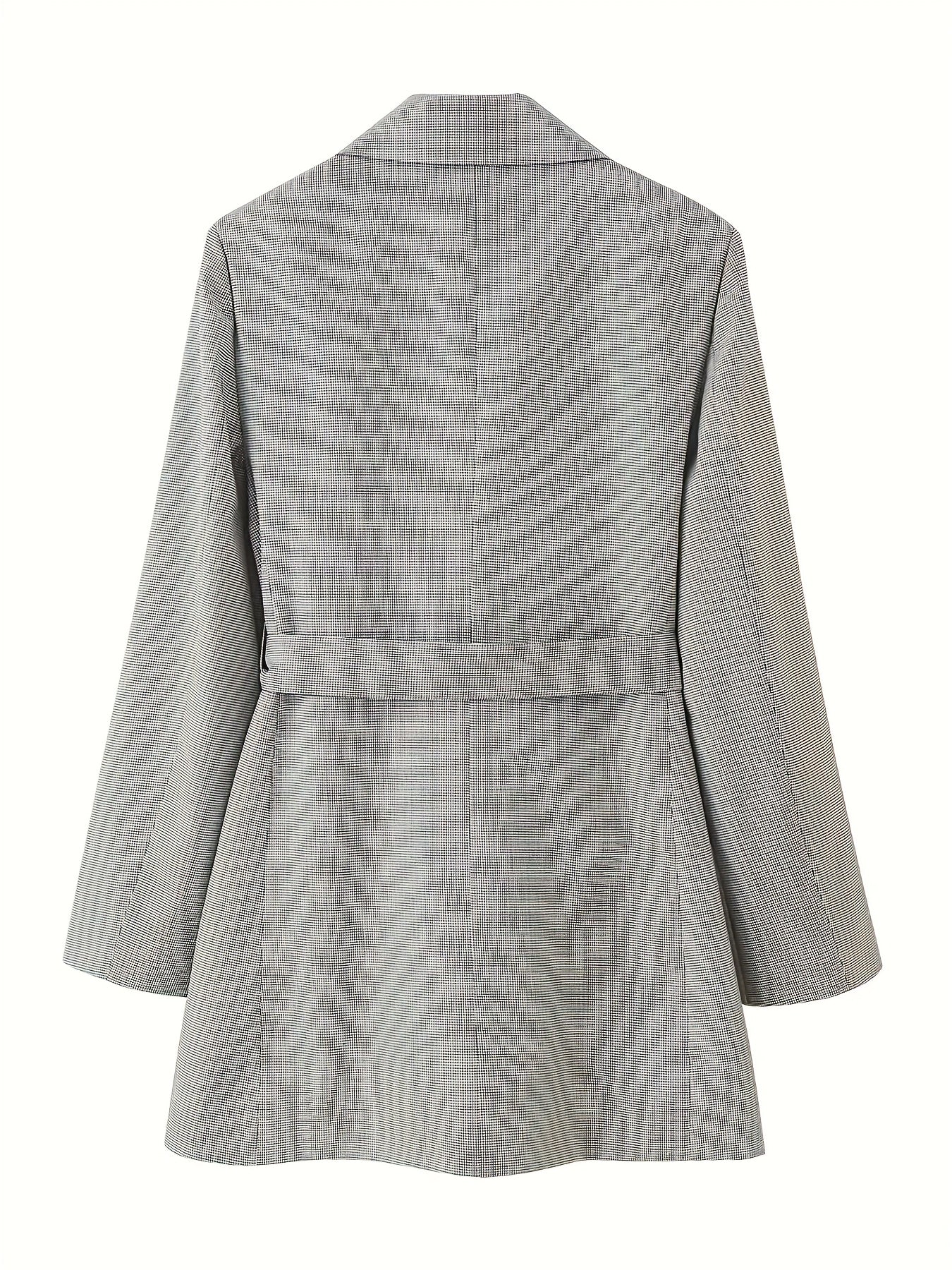 Women'S Casual Suit Set, Long Sleeved Suit Jacket&short Suit Pants, Spring And Autumn Women'S Clothing